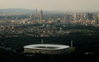 Luftbild Commerzbankarena, das frhere Waldstadion, 2008