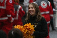 Cheerleaderin der Frankfurt Pirates: Karnevalistin des Frankfurter Fastnachtzuges
