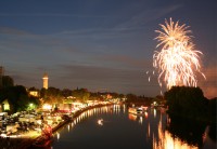 Abschlussfeuerwerk Schlossfest H�chst