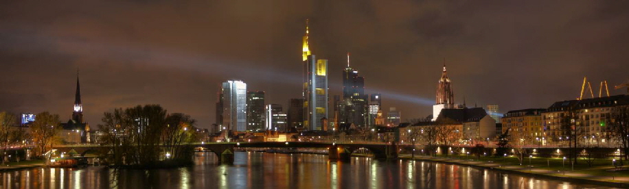 Lichtdach ber Frankfurt: Strahlengang ber Alter Brcke
