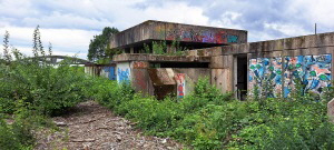 Verlassener Ort: Beton-Bungalow auf der Ortsgrenze zwischen Schwalbach und Kronber