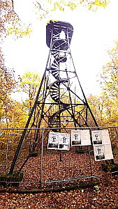 Marode Aussichtstrme im Taunus: Hardtbergturm und Fundament des Atzelbergturmes