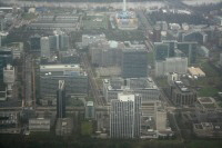 Luftbild der Frankfurter Brostadt Niederrad