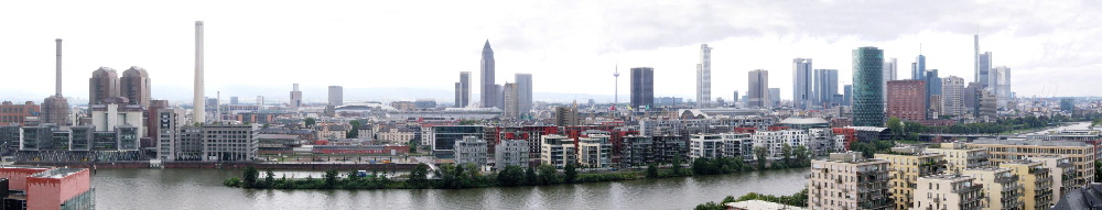 Skylineblick von der Universittsklinik Frankfurt (Main)