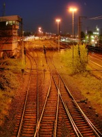 Bahnhof Farbwerke Hchst im Mai 2008