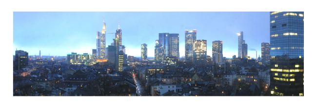 Poster Skyline Frankfurt 100 x 35