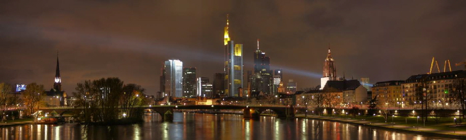 Lichtdach ber Frankfurt: Strahlengang ber Alter Brcke