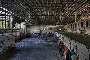 Hangar Flugplatz Eschborn