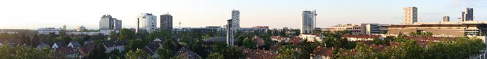 unblicher Aussschnitt der Skyline
