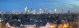 Skyline Frankfurt aus der ehemaligen Oberfinanzdirektion