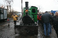 Bahnsteige im Feldbahnmuseum Frankfurt.