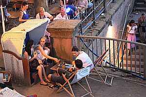 Strandkorb am Cafe Strandperle