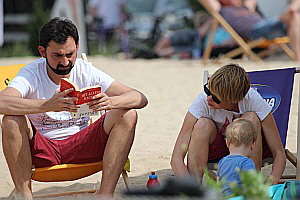 Familientauglich: Beachclub Niddastrand in Nied 2016