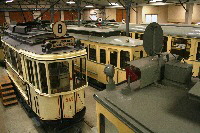 Straenbahnen im Verkehrsmuseum Schwanheim