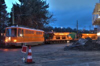 Werkbahn der VGF Frankfurt im Containerbahnhof Frankfurt Ost